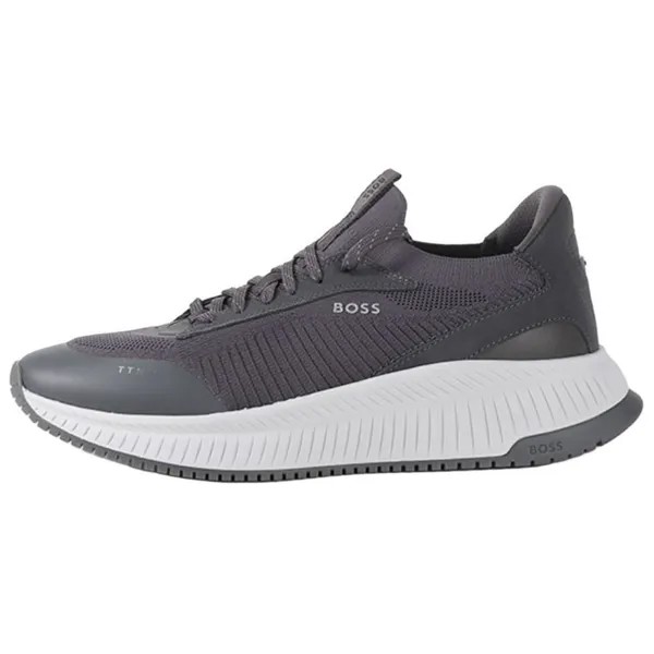 Кроссовки BOSS Sock-style Knitted Sneakers, серый