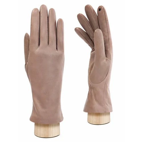 Перчатки ELEGANZZA, размер 7, бежевый, коричневый