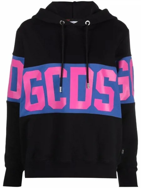 Gcds logo-print cotton hoodie