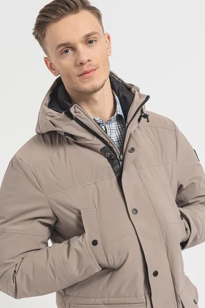 Зимняя куртка с карманами и утеплителем Pierre Cardin, бежевый