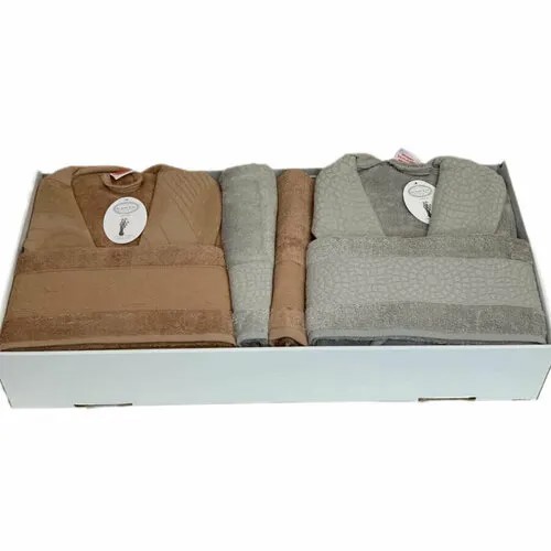 Халат  Karven, размер L/XL, серо-зеленый