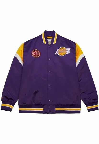 Куртка-бомбер LOS ANGELES LAKERS Mitchell & Ness, фиолетовый