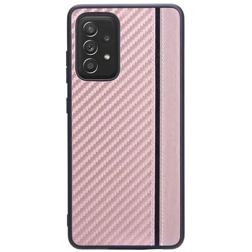 Чехол-накладка G-Case Carbon для Samsung Galaxy A52 SM-A525F розовое золото