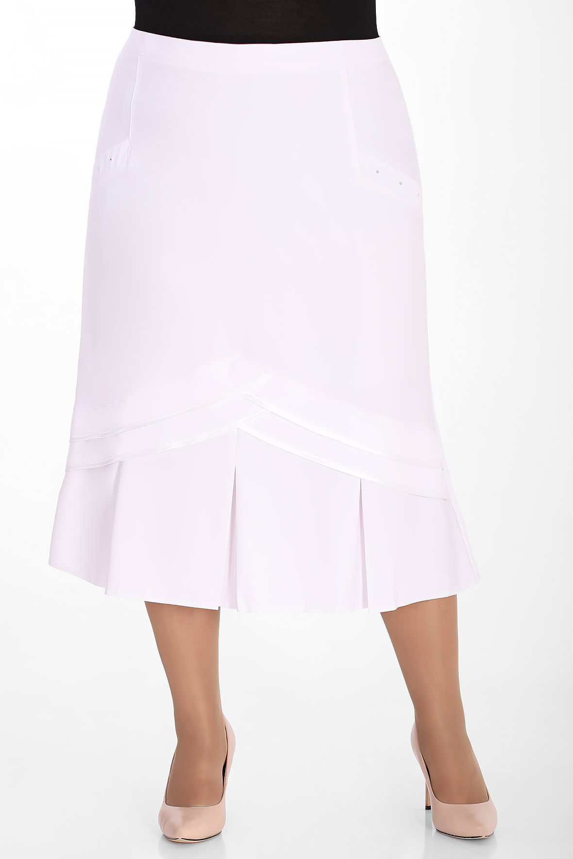 Юбка женская AlmondShop ИЮ121-181-21.С1 белая 60 RU