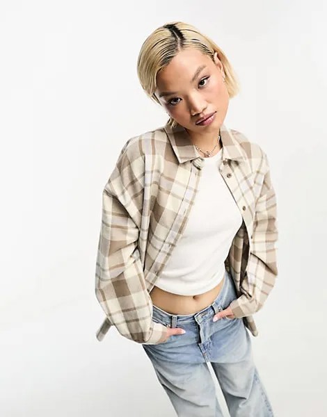 Свободная рубашка в клетку Dr Denim