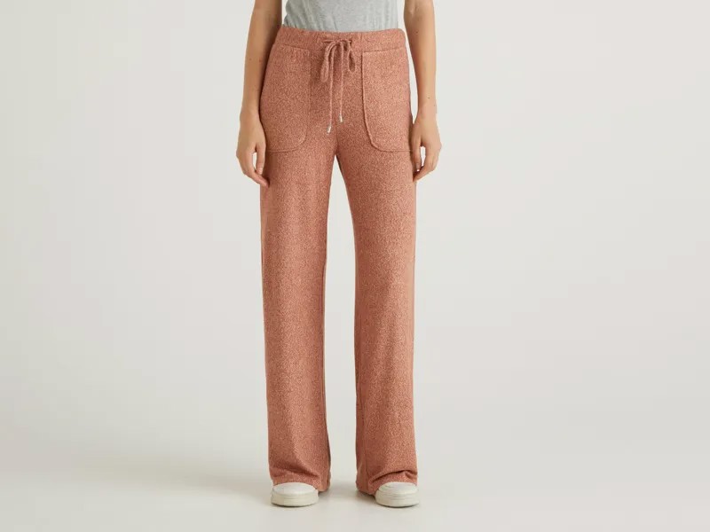 Спортивные брюки женские United Colors of Benetton 21A_3JLVP0514 оранжевые M