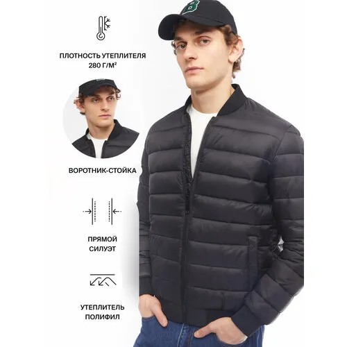 Бомбер Zolla, размер XXXL, черный