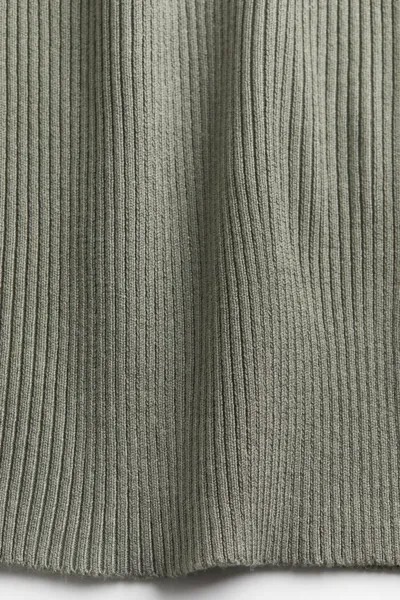 Рубашка в рубчик H&M, зеленый
