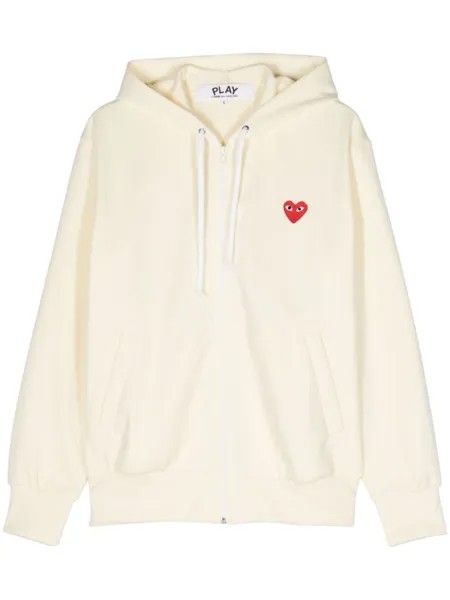 Comme Des Garçons Play худи на молнии, желтый