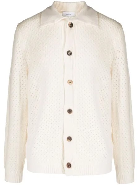 Lardini шерстяной кардиган, белый