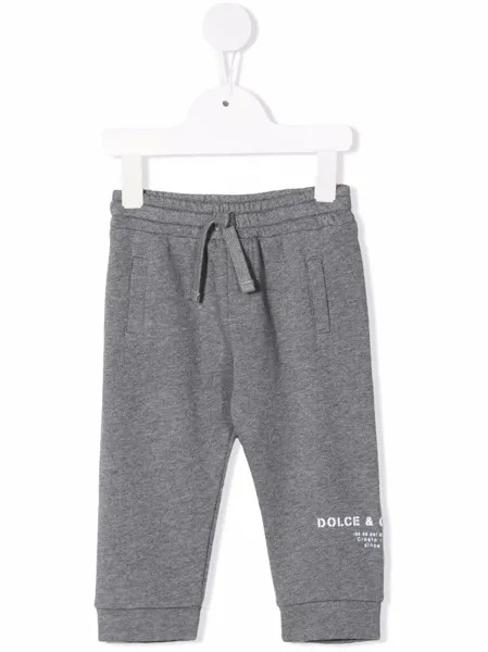 Dolce & Gabbana Kids спортивные брюки с логотипом