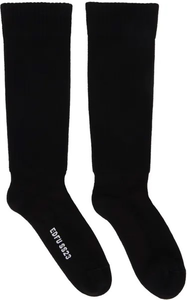 Черные толстые носки Rick Owens