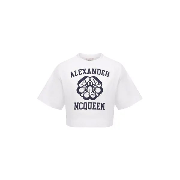 Хлопковая футболка Alexander McQueen