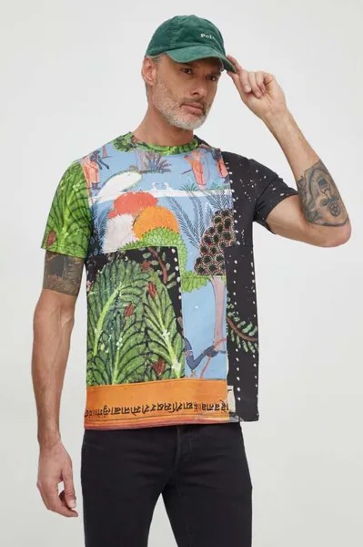 РИМСКАЯ хлопковая футболка Desigual, мультиколор