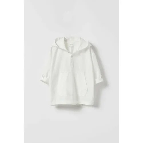 Рубашка Zara, размер 10 лет (140 cm), белый