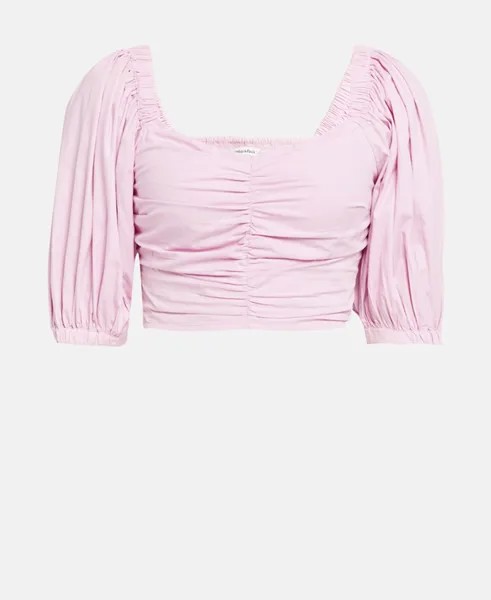 Рубашка блузка Abercrombie & Fitch, светло-розовый
