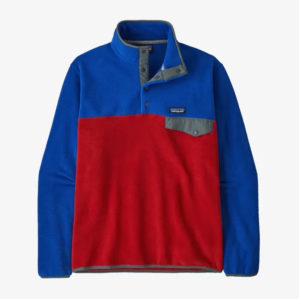 Мужской легкий флисовый пуловер Synchilla Snap-T Patagonia, красный
