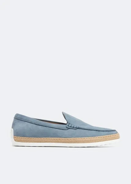 Лоферы TOD'S Suede slip-on loafers, синий