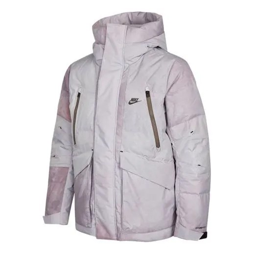 Пуховик Nike Sportswear Storm-FIT City Series Hooded Down Jacket 'Grey Lilac', серый