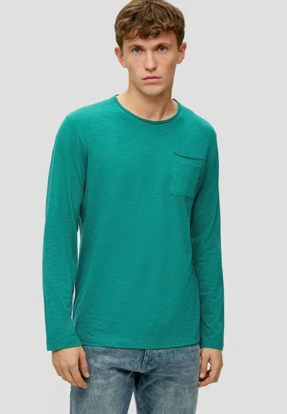 Рубашка с длинным рукавом MIT AUFGESETZTER BRUSTTASCHE s.Oliver, цвет smaragd