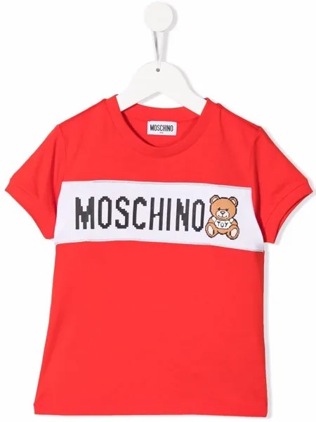 Moschino Kids футболка Teddy Bear с логотипом