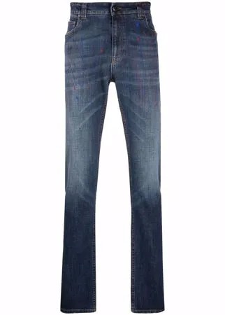 ETRO джинсы с эффектом разбрызганной краски