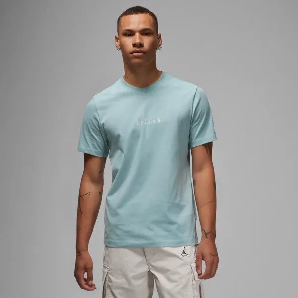 Бирюзовая футболка с вышивкой Nike Air Jordan DM3182-366, мужские размеры