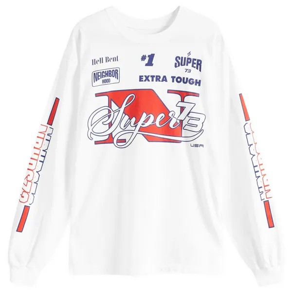 Лонгслив Neighborhood X Super73 Long Sleeve T-Shirt, белый