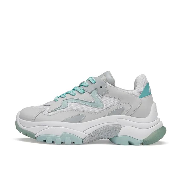 Кроссовки ASH Chunky Sneakers Women's Mid-top White/gray/light Blue, светло-серый