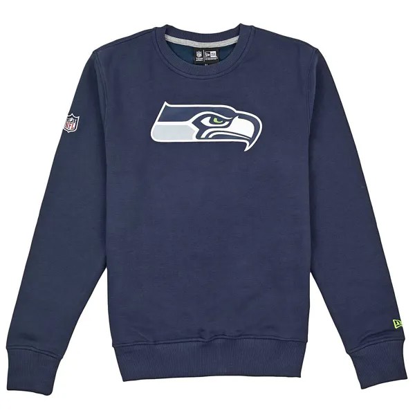 Свитшот NFL SEATTLE SEAHAWKS TEAM LOGO CREWNECK New Era, цвет N Navy
