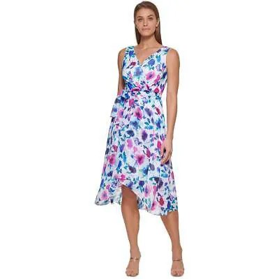 Женское летнее платье миди с запахом DKNY с поясом Petites BHFO 0179