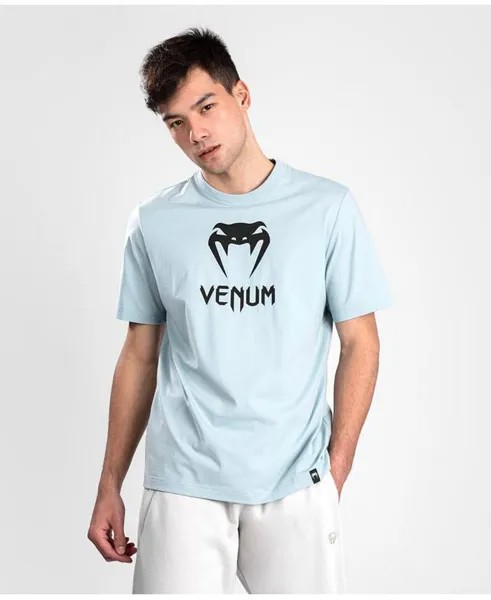 Мужская классическая футболка Venum, цвет Clearwater/black