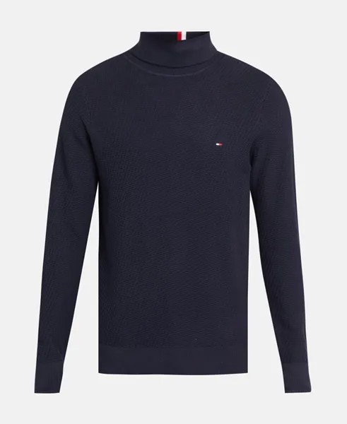 Пуловер с высоким воротником Tommy Hilfiger, темно-синий