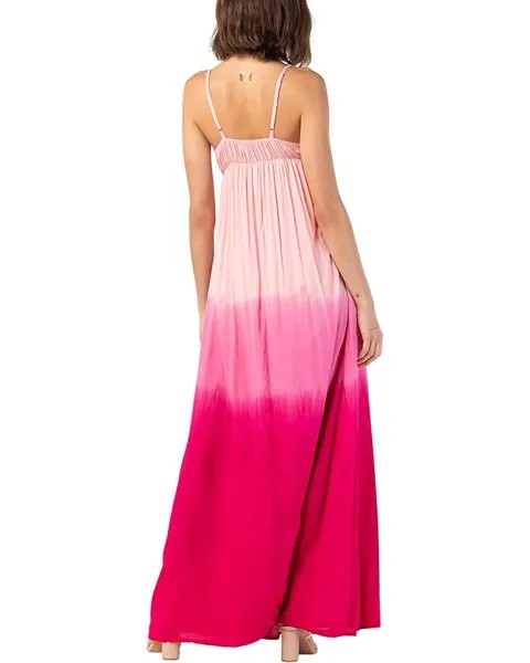 Платье Tiare Hawaii Gracie Maxi Dress, цвет Peach Ruby Gradasi