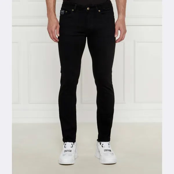 Джинсы узкого кроя Versace, черный