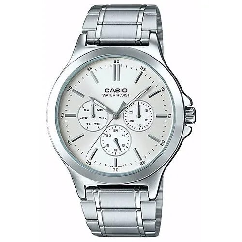 Наручные часы CASIO Collection MTP-V300D-7A, голубой, серебряный