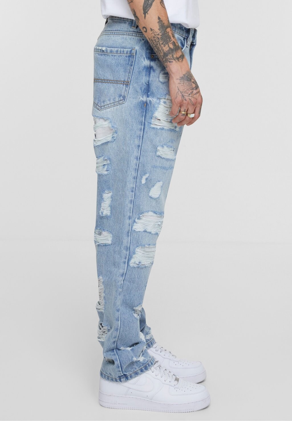 Прямые джинсы HEAVY OUNCE STRAIGHT FIT Urban Classics, светло-голубой