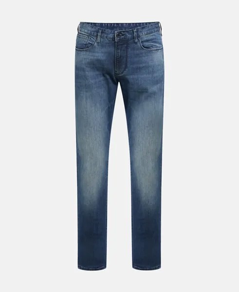 Джинсы узкого кроя Emporio Armani, синий