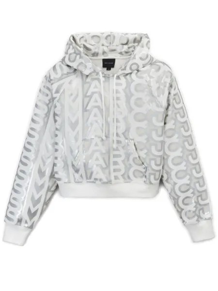 Укороченное худи с монограммой Marc Jacobs, белый