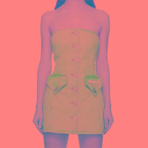 Женское облегающее платье весна-лето 2023, корейская мода, джинсовый бюстгальтер, мини-юбка, винтажный топ из чистого хлопка с открытыми плеча...