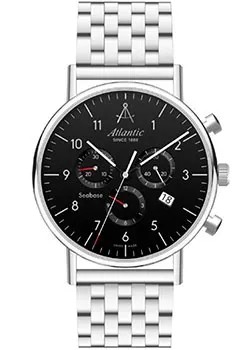 Швейцарские наручные  мужские часы Atlantic 60457.41.65. Коллекция Seabase Chrono