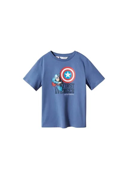 Футболка MANGO KIDS First, синий