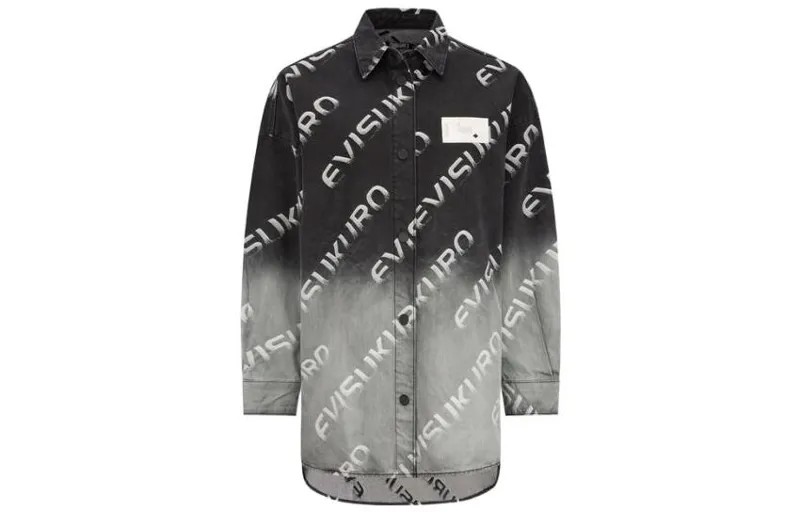 Рубашка женская черная Evisu