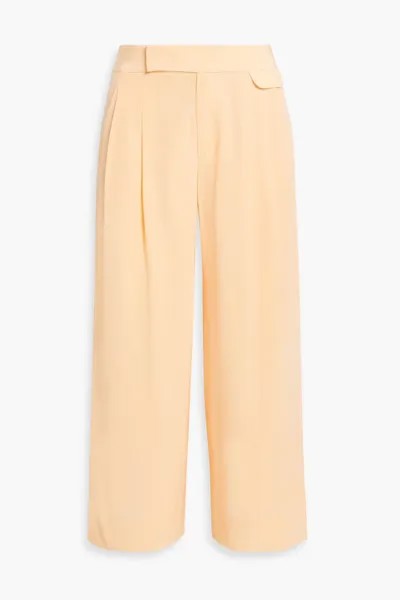 Укороченные брюки-кюлоты Saganne со складками из стираного шелка Equipment, пастельно-оранжевый