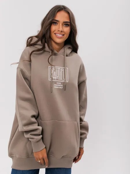 Худи женское Little Secret uz200233 коричневое ONE SIZE