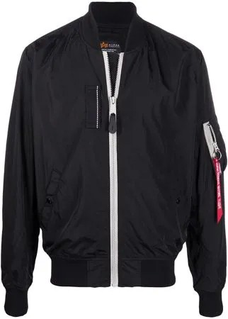 Alpha Industries короткий бомбер на молнии