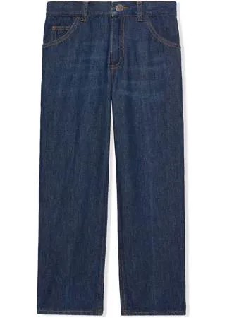 Gucci Kids джинсы с вышивкой Freya Hartas