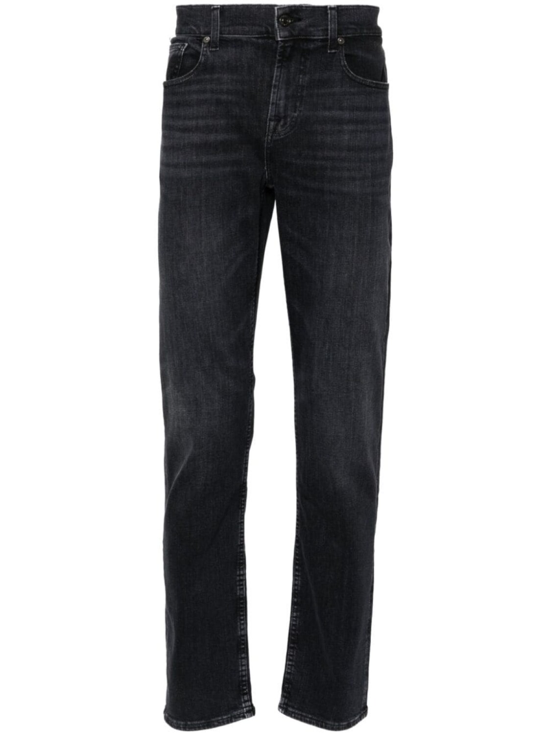 7 For All Mankind узкие джинсы Slim-fit, черный