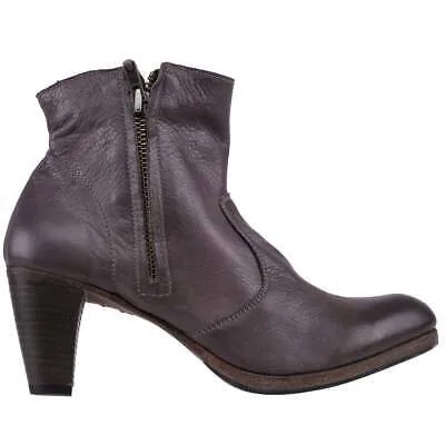 Женские серые повседневные ботинки на молнии Blackstone Jl72 JL72-011