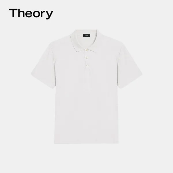Рубашка-поло мужская Theory с короткими рукавами, белый